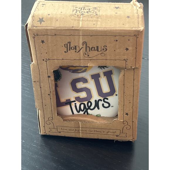 NWT - Glory Haus LSU Tigers Wreath Puff Ornament - Picture 3 of 4